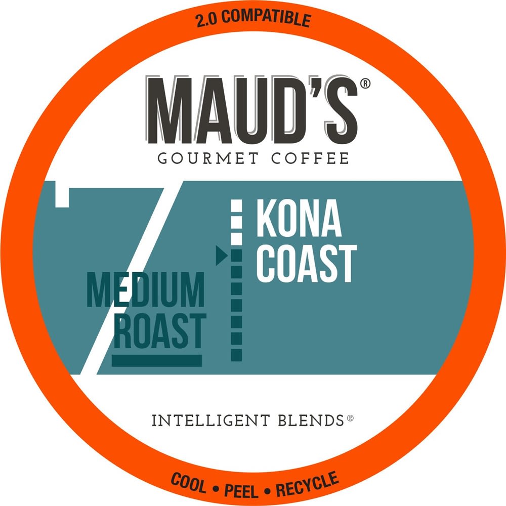 Maud's Kona Coast Single-Serve Capsule Coffee, Regular